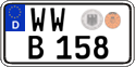 German license plate, Regular plates