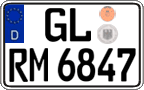 German license plate, Regular plates