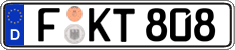 German license plate, Regular plates