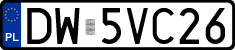 License plates of Poland, Regular car plates