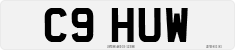 License plate of the United Kingdom, 1983 year system