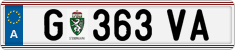 License plate of Austria, Regular plates