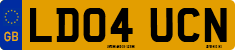 License plate of the United Kingdom, 2001 year system