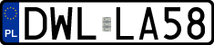 License plates of Poland, Regular car plates