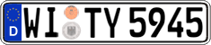 German license plate, Regular plates