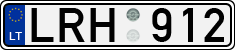 License plate of Lithuania, Cars