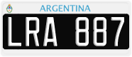 License plate of Argentina, Cars (1995, ABC 123)