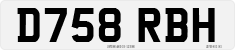 License plate of the United Kingdom, 1983 year system