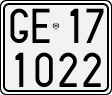 License plate of Italy, Motorcycles (1927 year series)