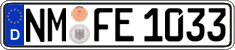 German license plate, Regular plates