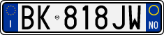 License plate of Italy, Cars (1994 year series)