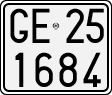 License plate of Italy, Motorcycles (1927 year series)