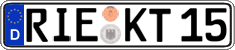 German license plate, Regular plates