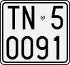 License plate of Italy, Motorcycles (1927 year series)