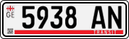 License plate of Georgia, Export transit plates