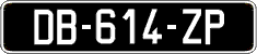 French license plate, SIV (oldtimers)