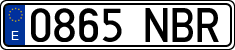 License plates of Spain, Ordinary (2000)