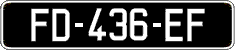 French license plate, SIV (oldtimers)