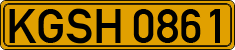 License plate of Kyrgyzstan, Foreign citizens and enterprises (1994)