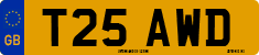 License plate of the United Kingdom, 1983 year system