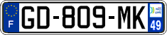French license plate, SIV (ordinary)