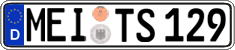 German license plate, Regular plates