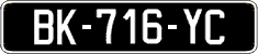 French license plate, SIV (oldtimers)