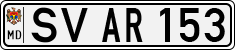 License plate of Moldova, Cars (1992)
