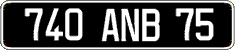 French license plate, FNI