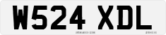 License plate of the United Kingdom, 1983 year system