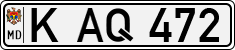 License plate of Moldova, Cars (1992)