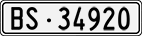 License plate of Switzerland, Cars