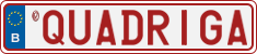 License plate of Belgium, Vanity Plates (2014)