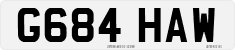 License plate of the United Kingdom, 1983 year system