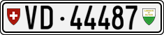 License plate of Switzerland, Cars