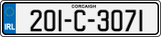 License plate of Ireland, Regular plates