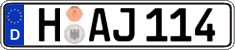 German license plate, Regular plates