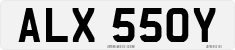 License plate of the United Kingdom, 1963 year system