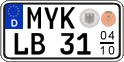 German license plate, Seasonal plates