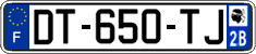French license plate, SIV (ordinary)