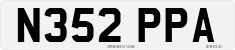 License plate of the United Kingdom, 1983 year system