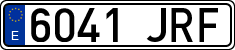 License plates of Spain, Ordinary (2000)