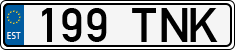 License plate of Estonia, Regular car plates