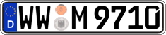 German license plate, Regular plates