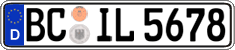 German license plate, Regular plates