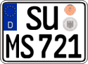 German license plate, Regular plates