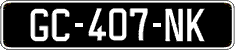 French license plate, SIV (oldtimers)
