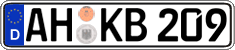 German license plate, Regular plates