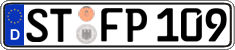 German license plate, Regular plates