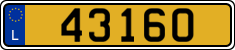 License plate of Luxembourg, Vanity Plates